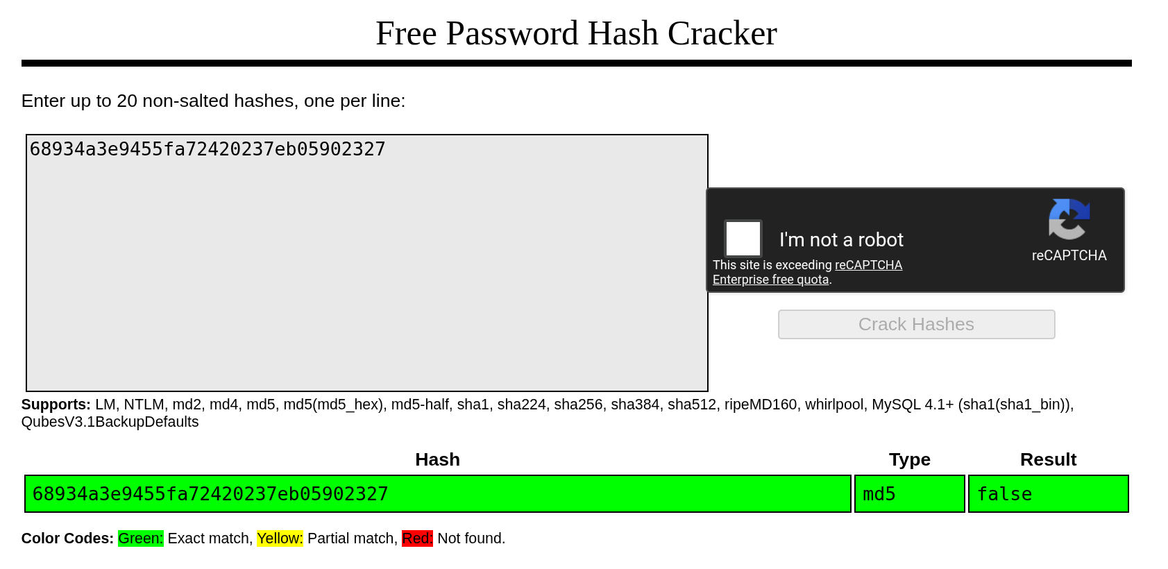 hashed